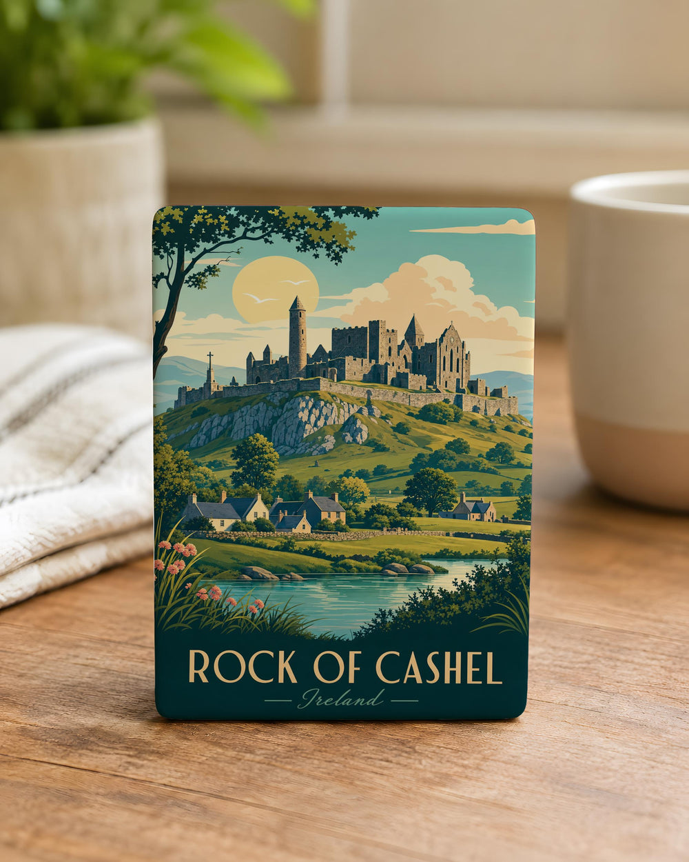 Rock of Cashel Fridge Magnet, Ireland Landmark Souvenir Magnet, County Tipperary Travel Keepsake Magnet