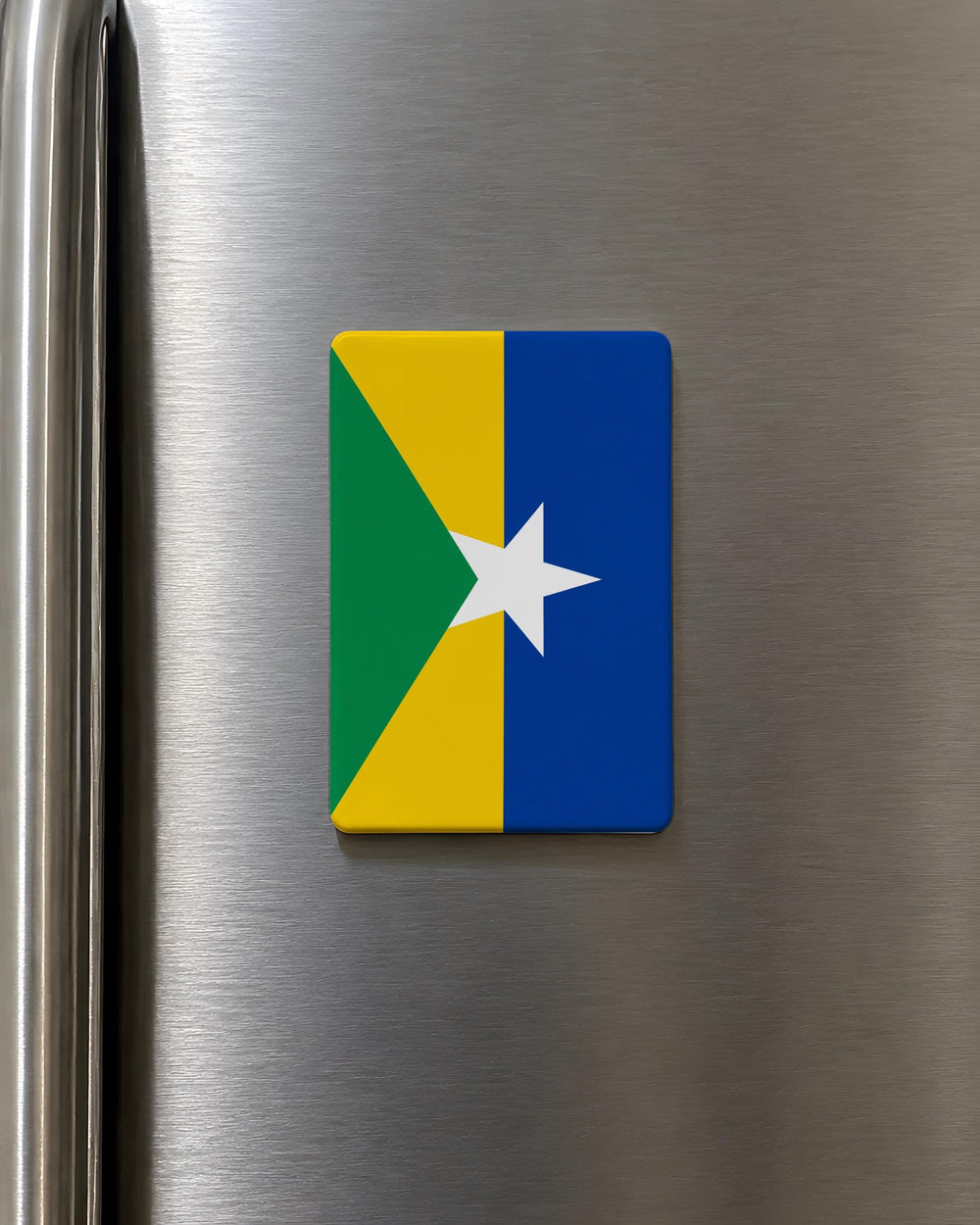 Rondônia State Flag Fridge Magnet, Brazil Rondônia Flag Magnet, Rondônia Souvenir Refrigerator Magnet