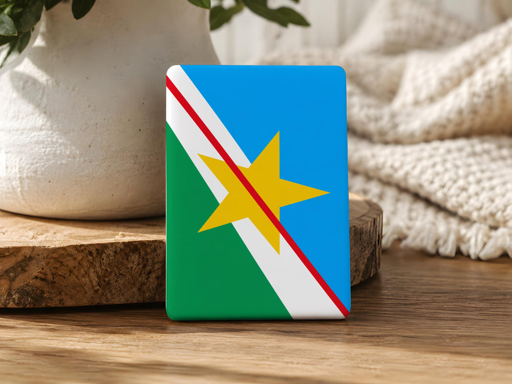 Roraima State Flag Fridge Magnet, Brazil State Flag Magnet, Roraima Souvenir Magnet, Brazilian Flag Kitchen Magnet
