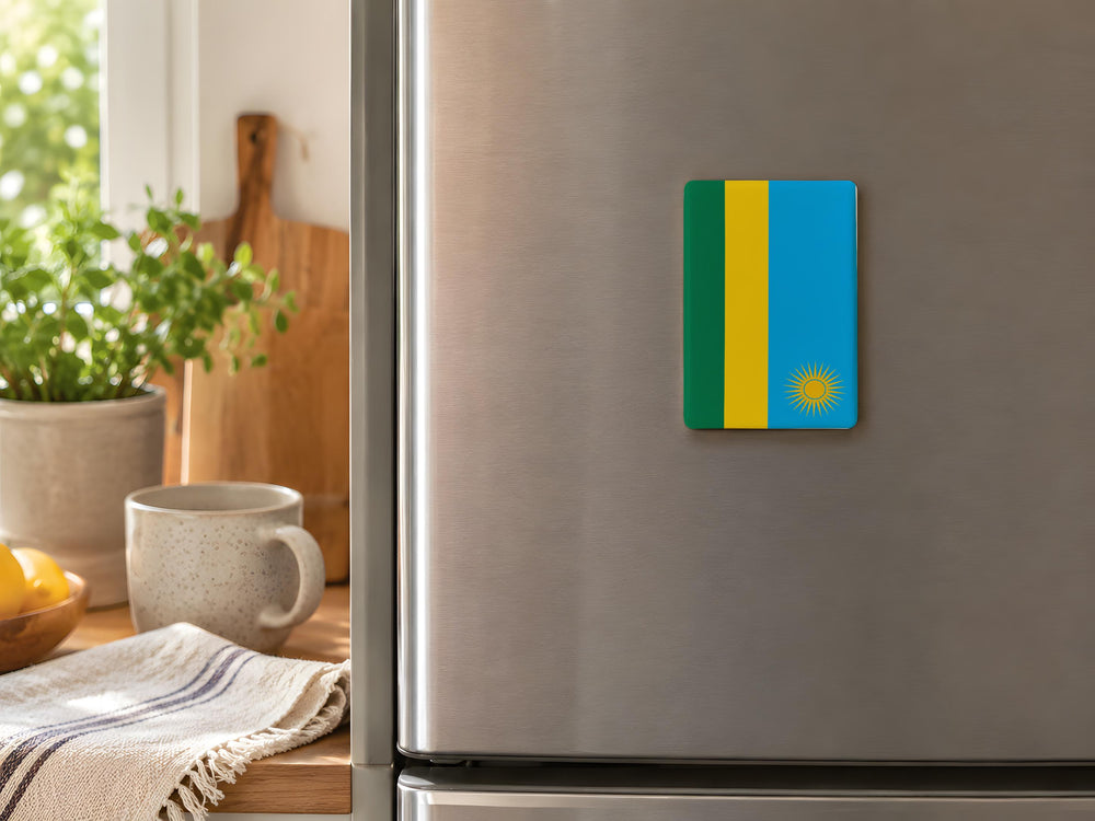 Rwanda Flag Fridge Magnet, Rwanda National Flag Magnet, Rwanda Souvenir Refrigerator Magnet, Rwanda Pride Kitchen Magnet