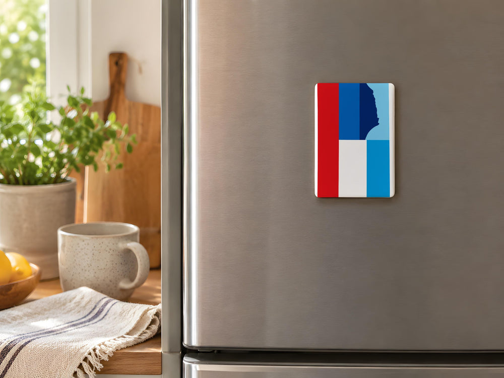 Sabah State Flag Fridge Magnet, Malaysia Borneo Souvenir Magnet, Sabah Flag Refrigerator Magnet, Travel Gift