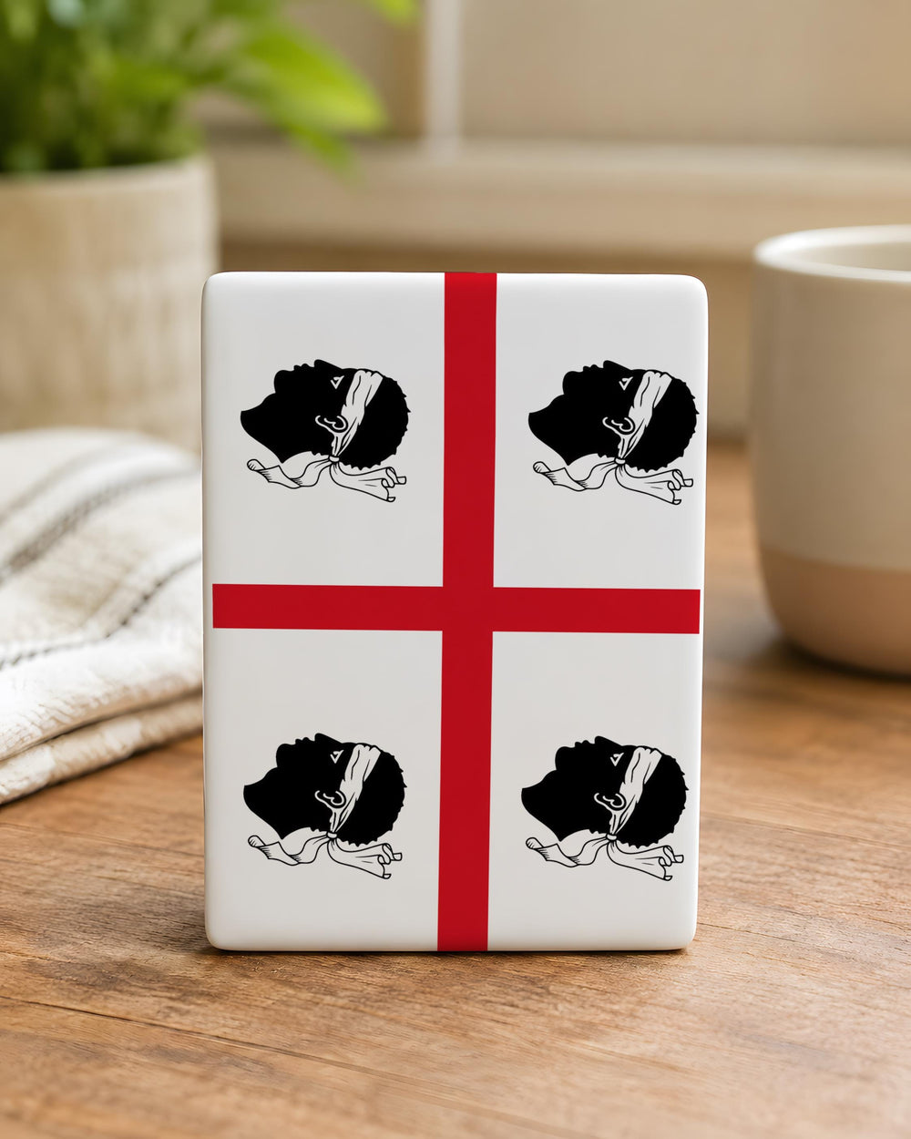 Sardinia Flag Fridge Magnet, Sardegna Island Symbol Souvenir Magnet, Italy Travel Keepsake Magnet