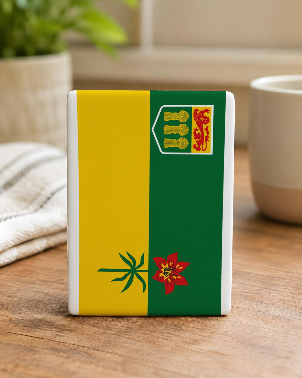 Saskatchewan Provincial Flag Fridge Magnet Canada Province Souvenir Kitchen Magnet Gift