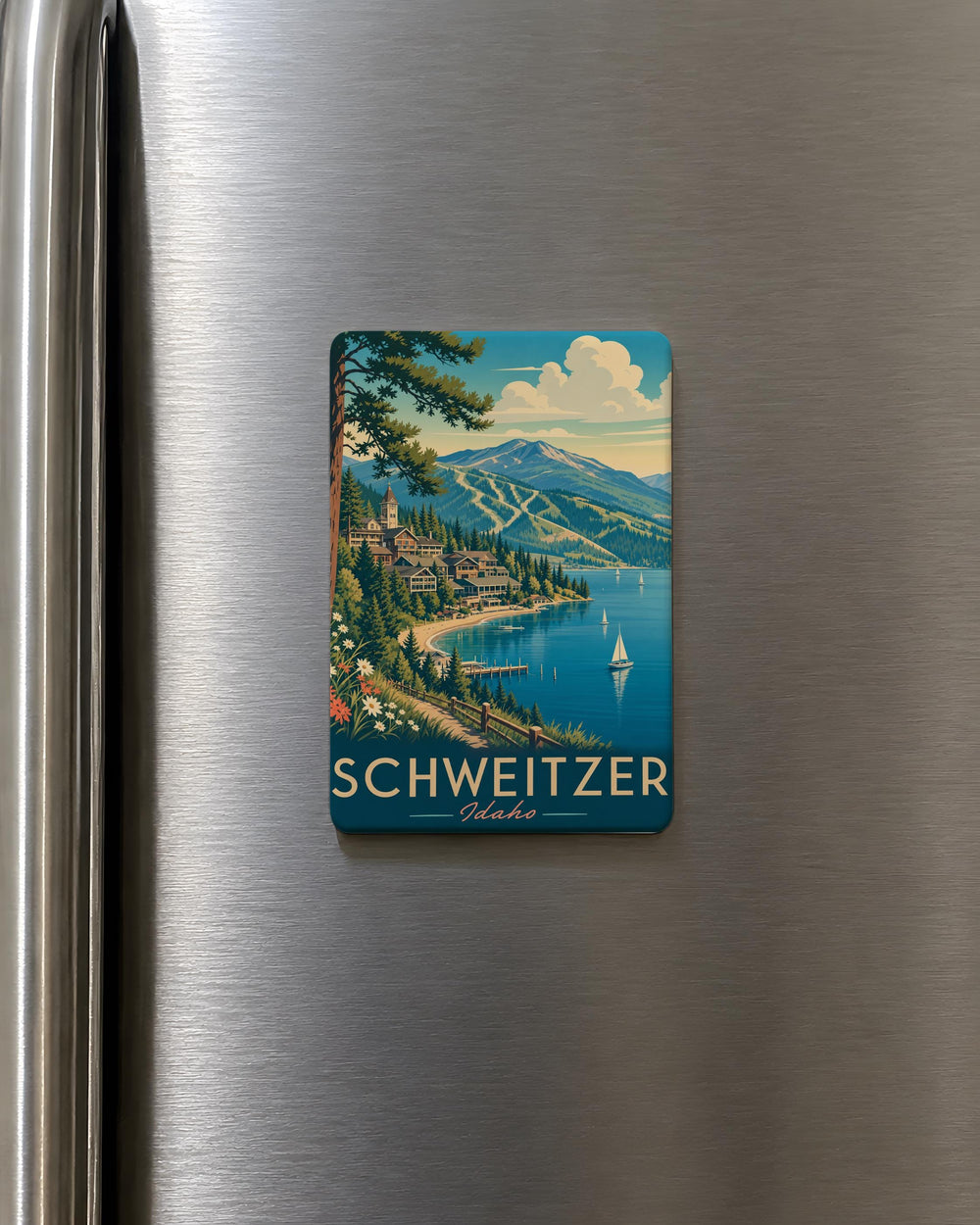 Schweitzer Fridge Magnet, Albert Schweitzer Portrait Magnet, Humanitarian Doctor Tribute Refrigerator Magnet, History Gift