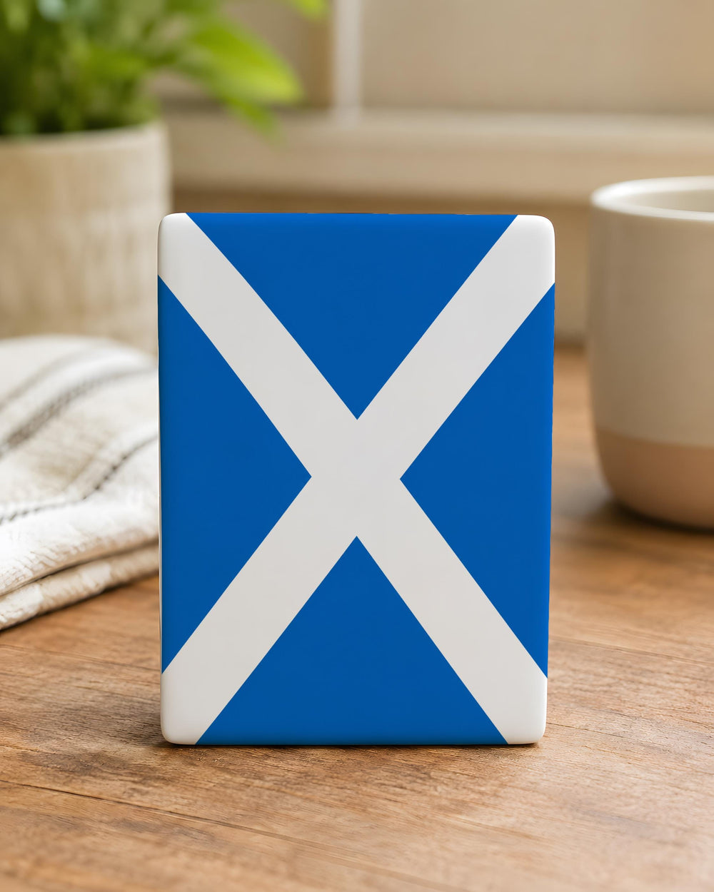 Scottish Flag Fridge Magnet, Scotland Saltire Magnet, Scottish Souvenir Magnet, Scotland Flag Kitchen Magnet