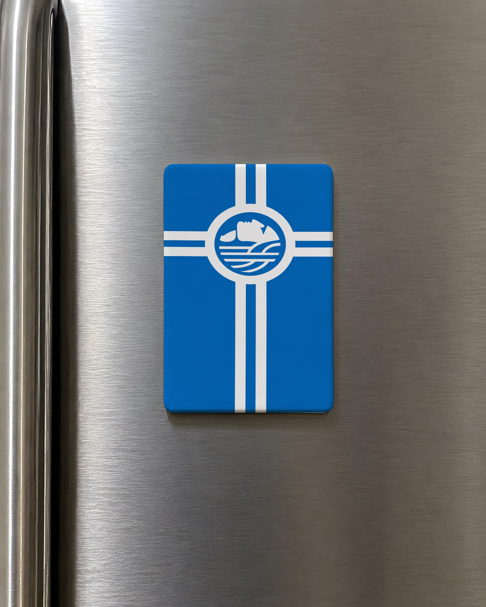 Seattle Flag Fridge Magnet, Seattle Washington City Flag Souvenir Magnet, Pacific Northwest Travel Keepsake Magnet