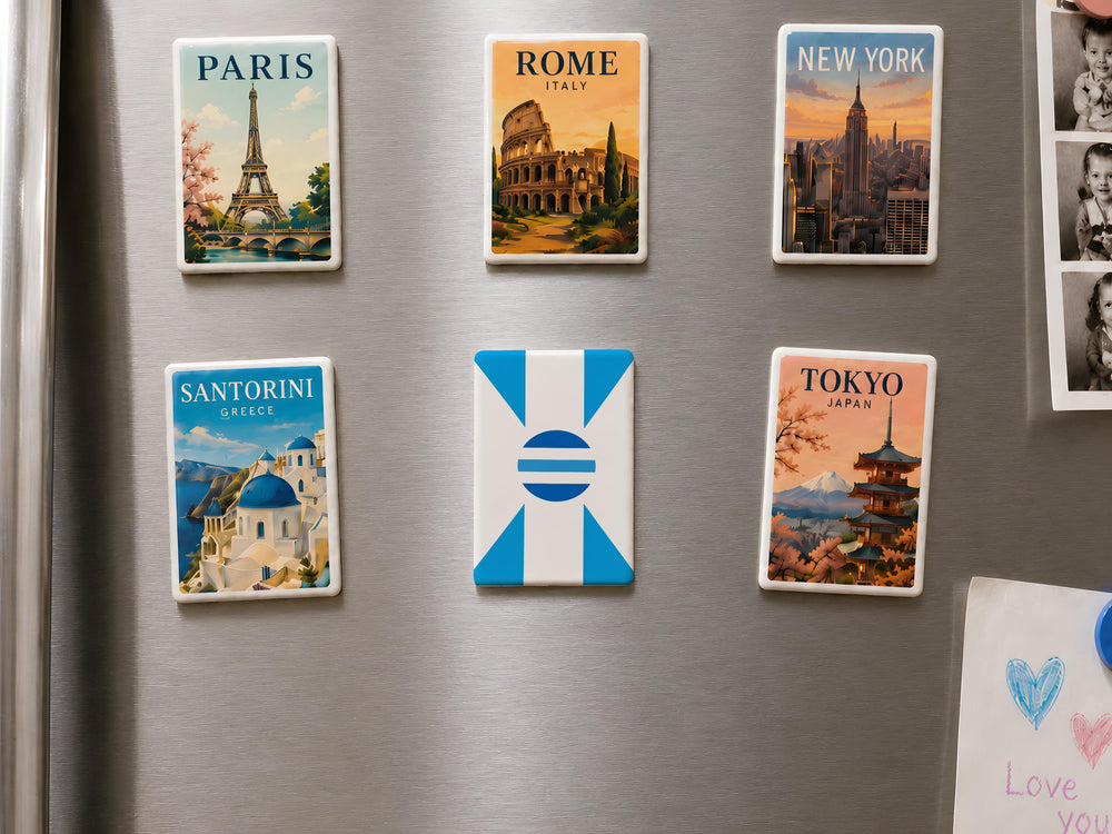 Sejong Flag Fridge Magnet, Sejong City Korea Souvenir Magnet, Korean Flag Travel Keepsake, Refrigerator Magnet Gift