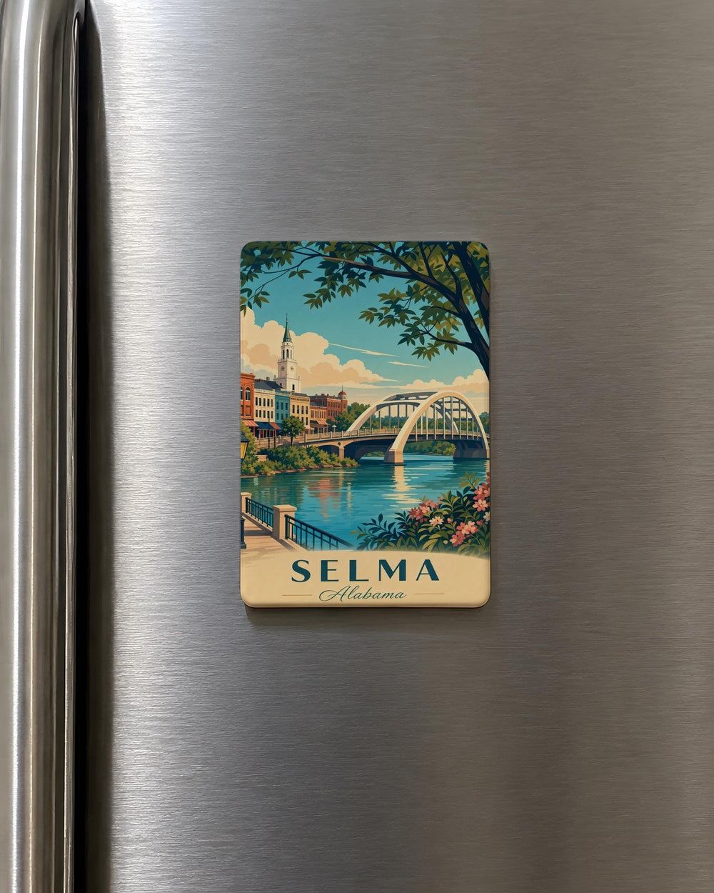 Selma March Fridge Magnet, Selma Alabama Civil Rights March Souvenir Magnet, Voting Rights March Commemorative Magnet