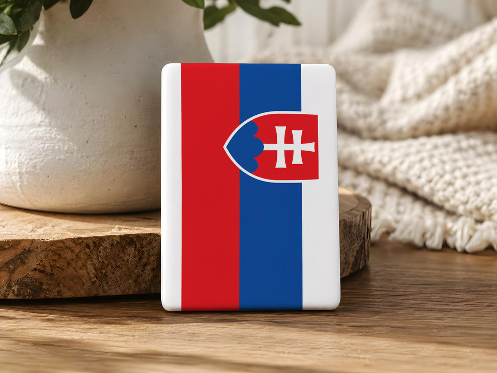 Slovakia Flag Fridge Magnet, Slovak Republic National Flag Magnet, Slovakia Souvenir Magnet, Travel Gift Magnet