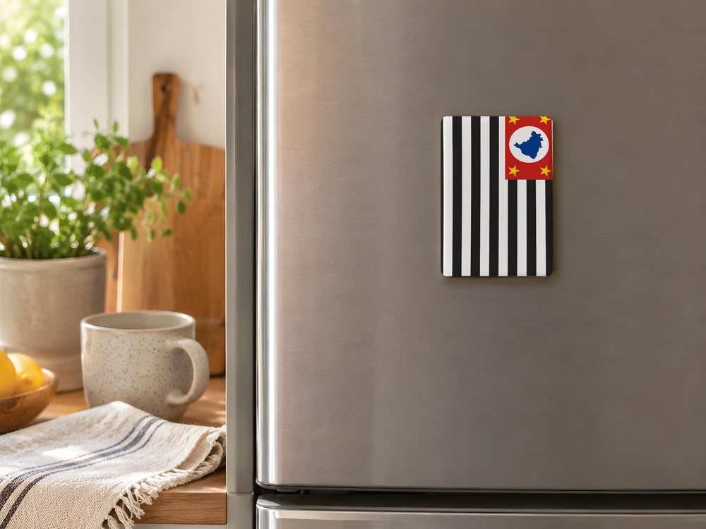 São Paulo State Flag Fridge Magnet, Brazil São Paulo Flag Magnet, Paulista State Souvenir Magnet, São Paulo Brazil Gift