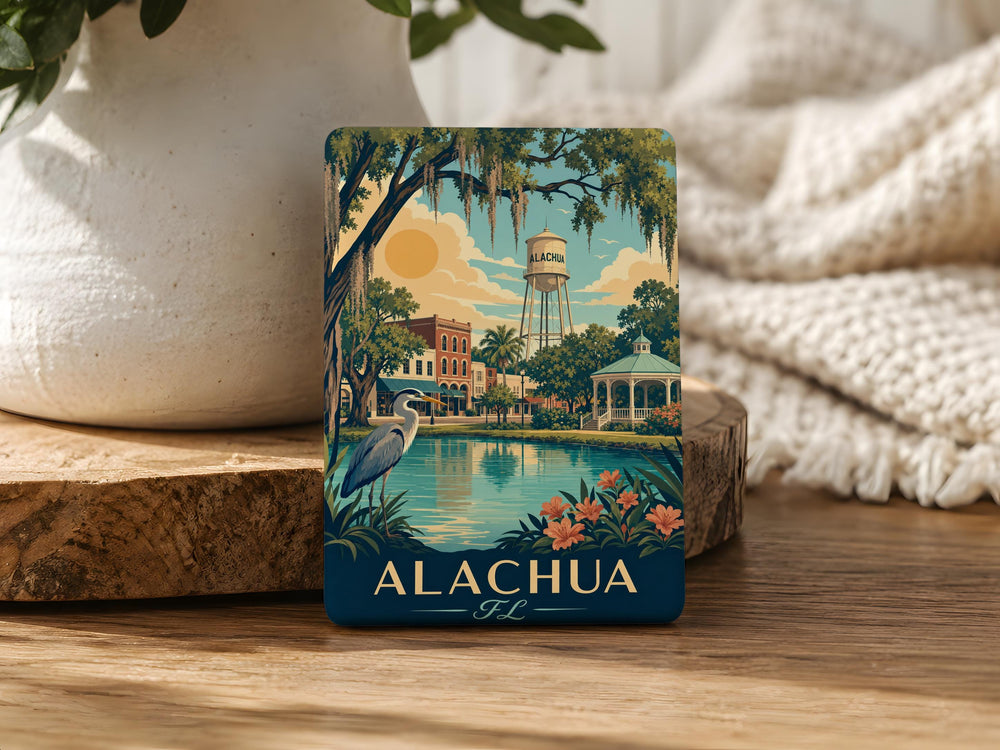 Alachua Florida Fridge Magnet, Alachua FL Souvenir Magnet, City Name Travel Keepsake, Florida Gift Magnet