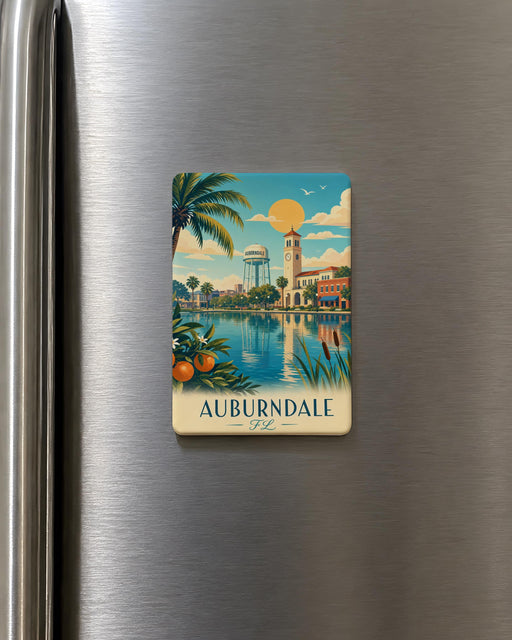 Auburndale Florida Fridge Magnet, Auburndale FL Souvenir Magnet, Polk County Travel Gift, Florida City Magnet