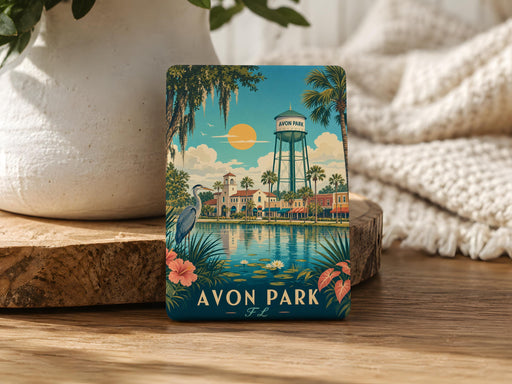 Avon Park Florida Fridge Magnet, Avon Park FL Souvenir Magnet, Highlands County Travel Gift, Florida Home Decor Magnet