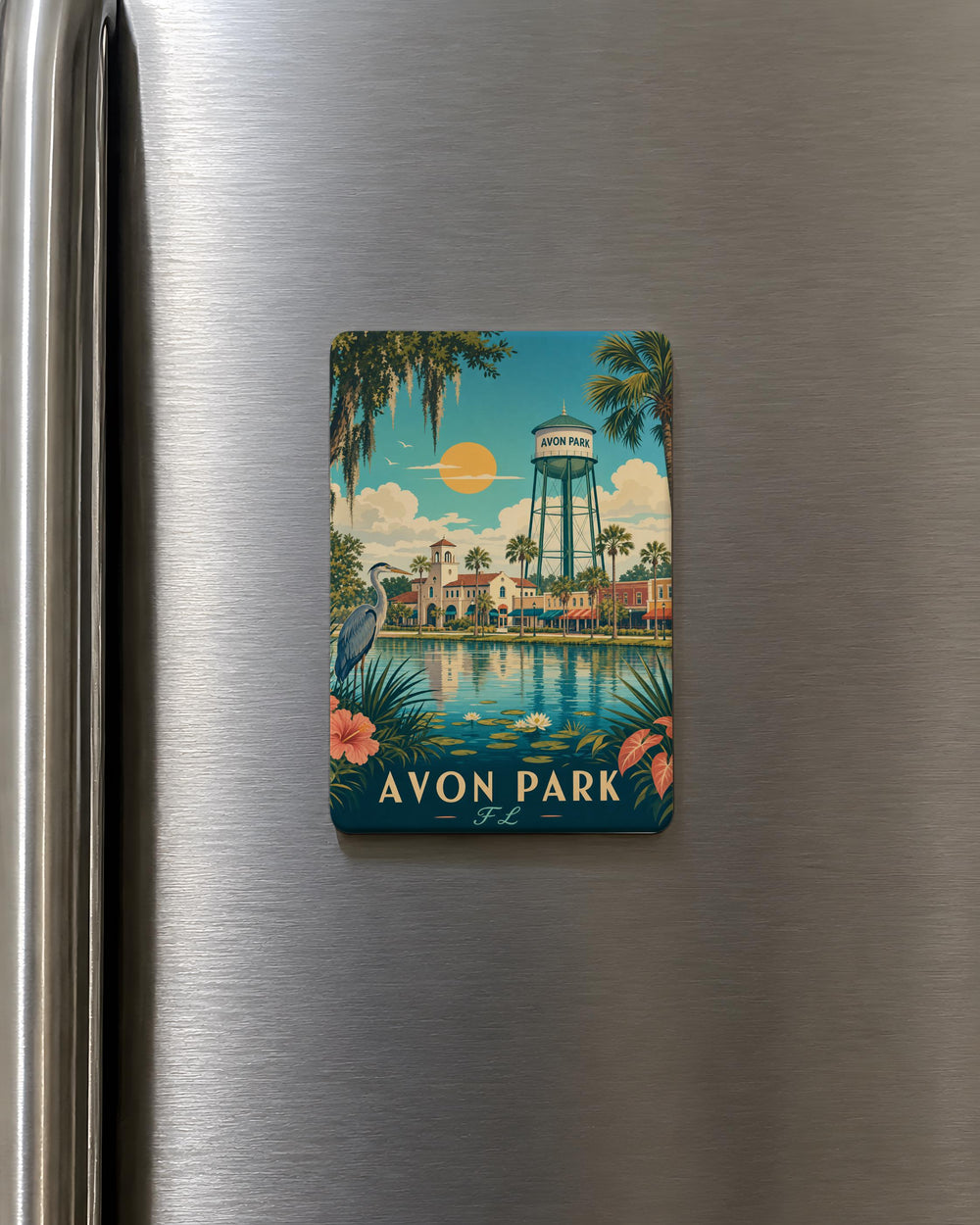 Avon Park Florida Fridge Magnet, Avon Park FL Souvenir Magnet, Highlands County Travel Gift, Florida Home Decor Magnet