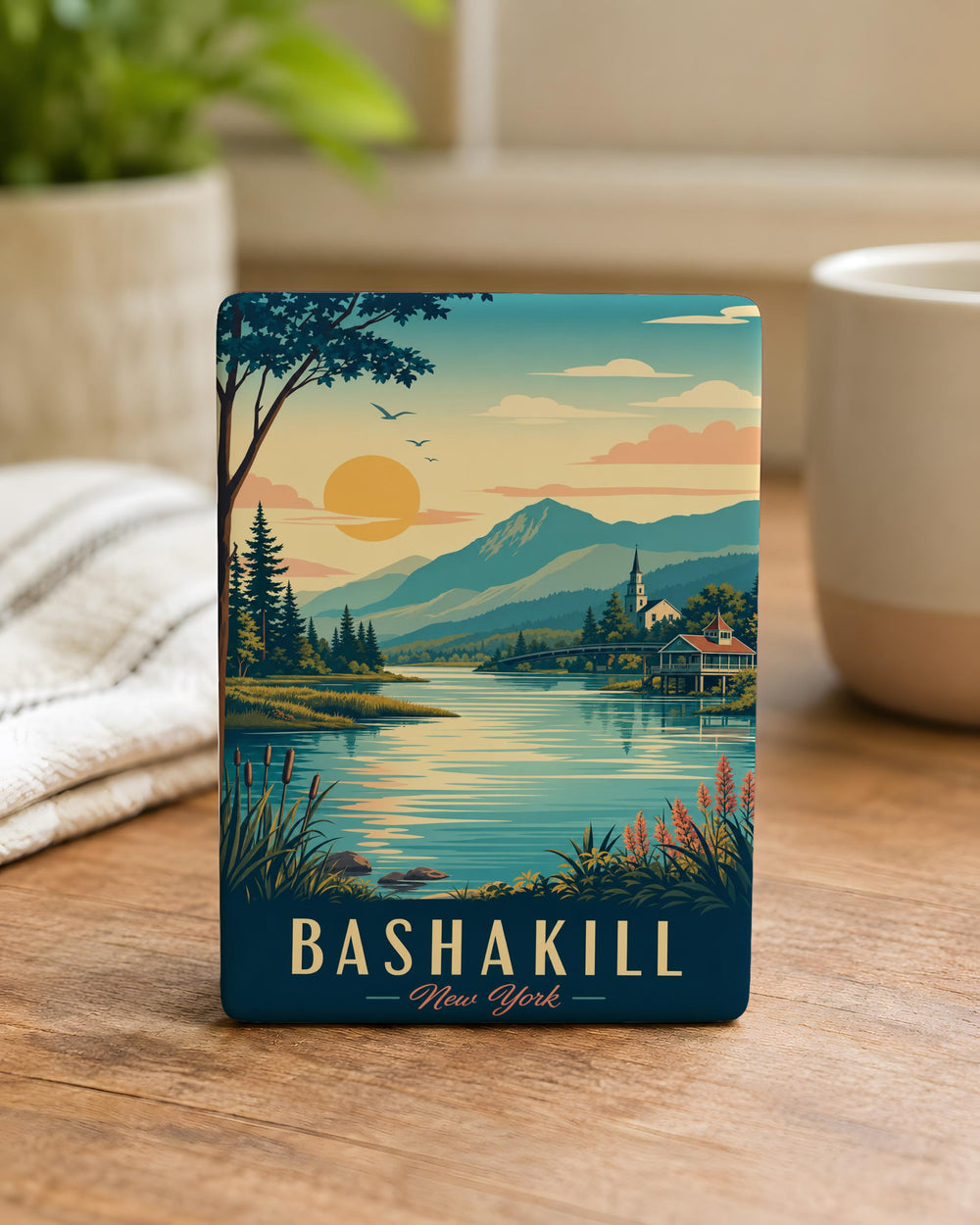 Bashakill Wildlife Fridge Magnet, Bashakill Wetlands Souvenir Magnet, Nature Preserve Gift, New York Outdoor Decor Magnet