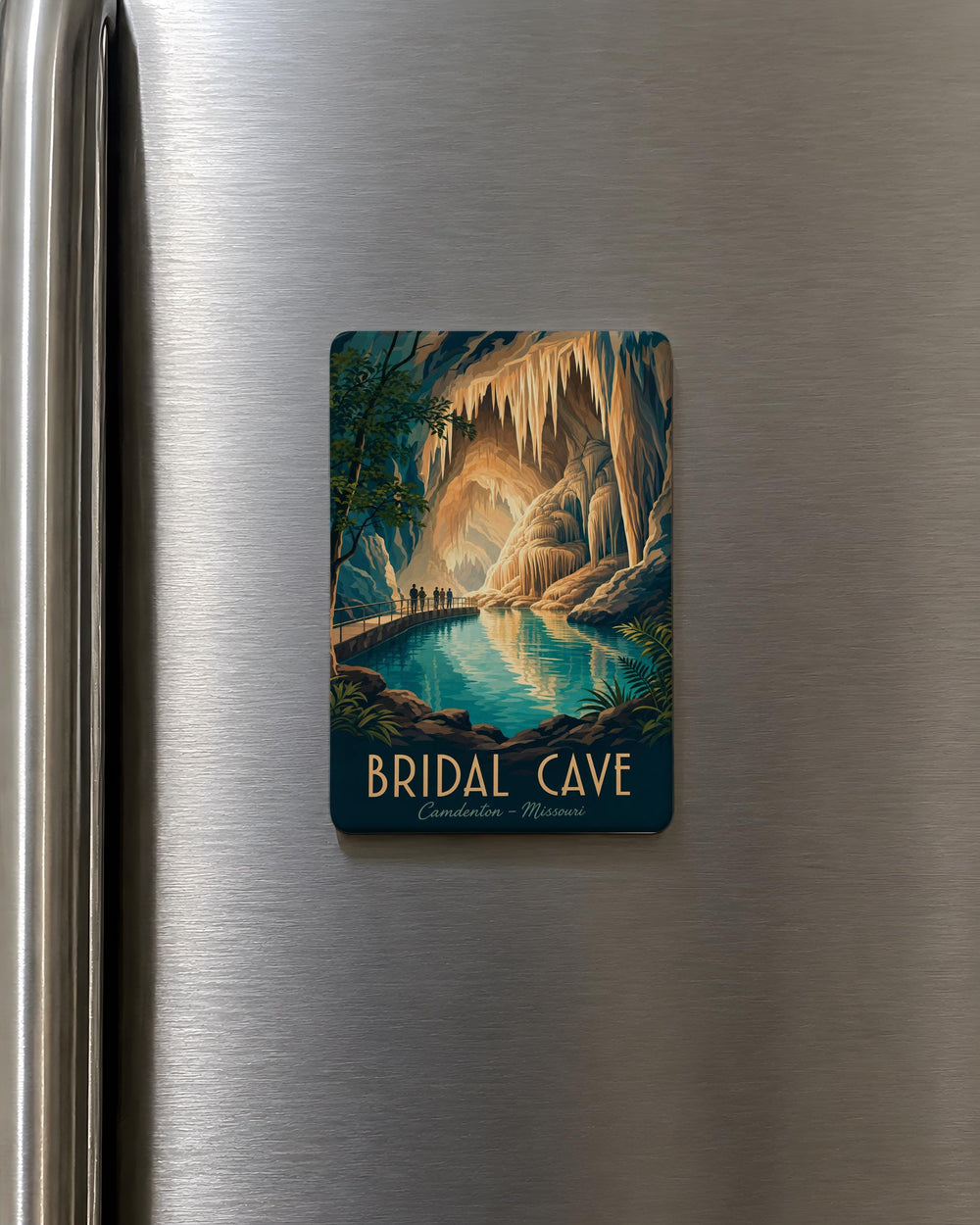 Bridal Cave Fridge Magnet, Bridal Cave Missouri Souvenir Magnet, Cave Tour Gift, Lake of the Ozarks Travel Keepsake