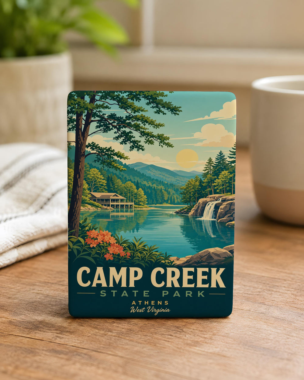 Camp Creek State Park Fridge Magnet, West Virginia State Park Souvenir Magnet, Camping Hiking Nature Travel Gift
