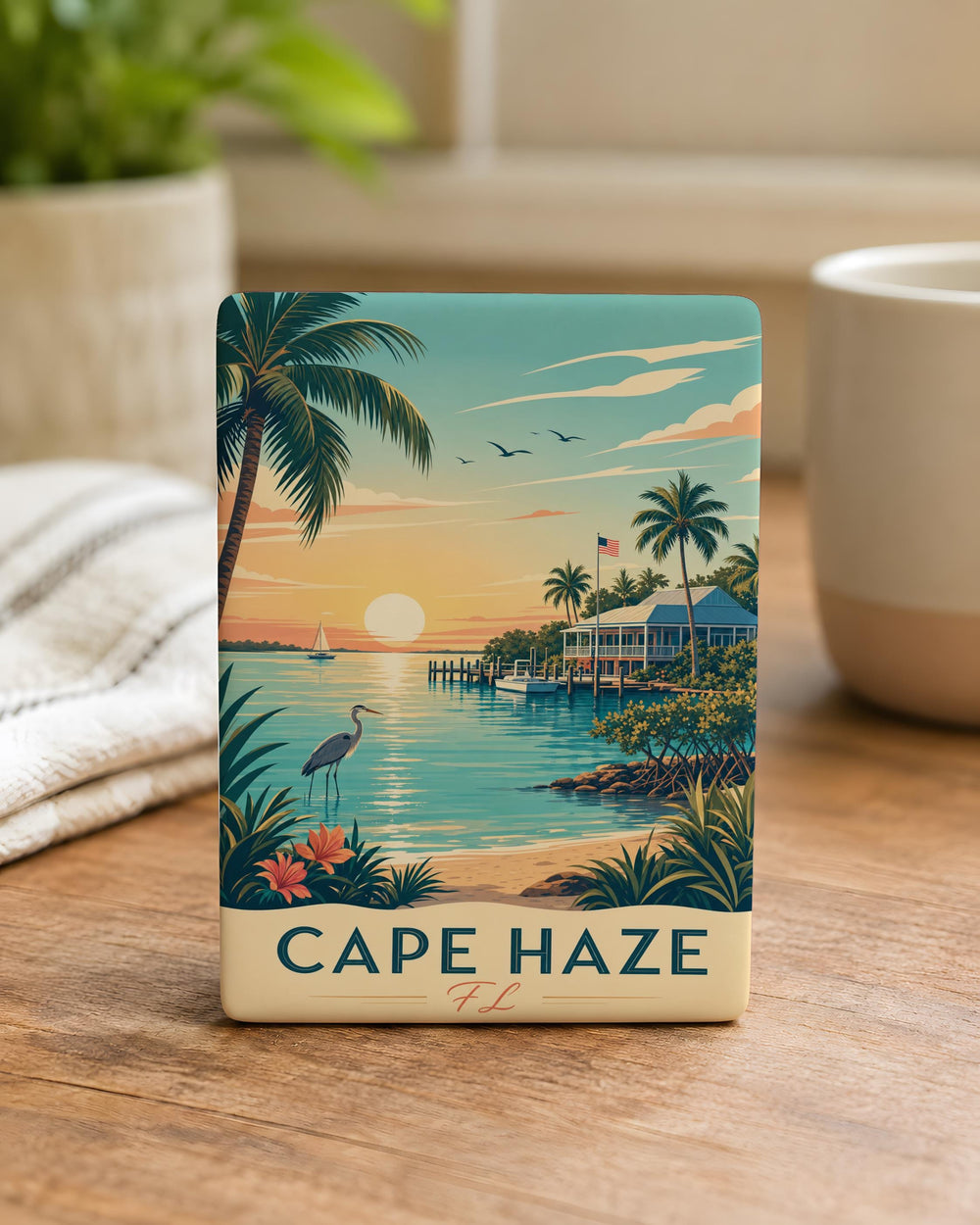 Cape Haze Florida Fridge Magnet, Cape Haze FL Souvenir Magnet, Coastal Town Travel Keepsake, Florida Gulf Coast Gift