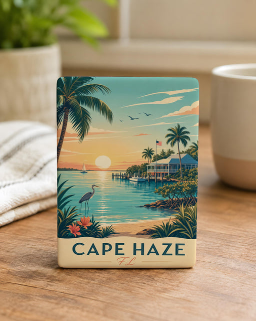 Cape Haze Florida Fridge Magnet, Cape Haze FL Souvenir Magnet, Coastal Town Travel Keepsake, Florida Gulf Coast Gift