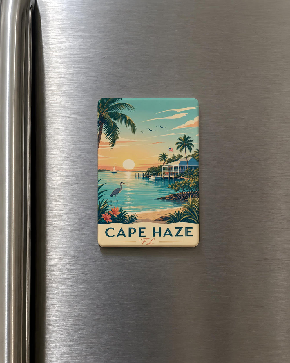 Cape Haze Florida Fridge Magnet, Cape Haze FL Souvenir Magnet, Coastal Town Travel Keepsake, Florida Gulf Coast Gift