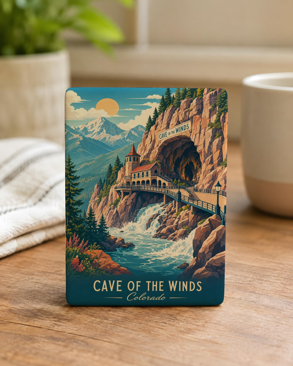 Cave of the Winds Colorado Fridge Magnet, Cave Entrance Souvenir Magnet, Colorado Travel Landmark Magnet