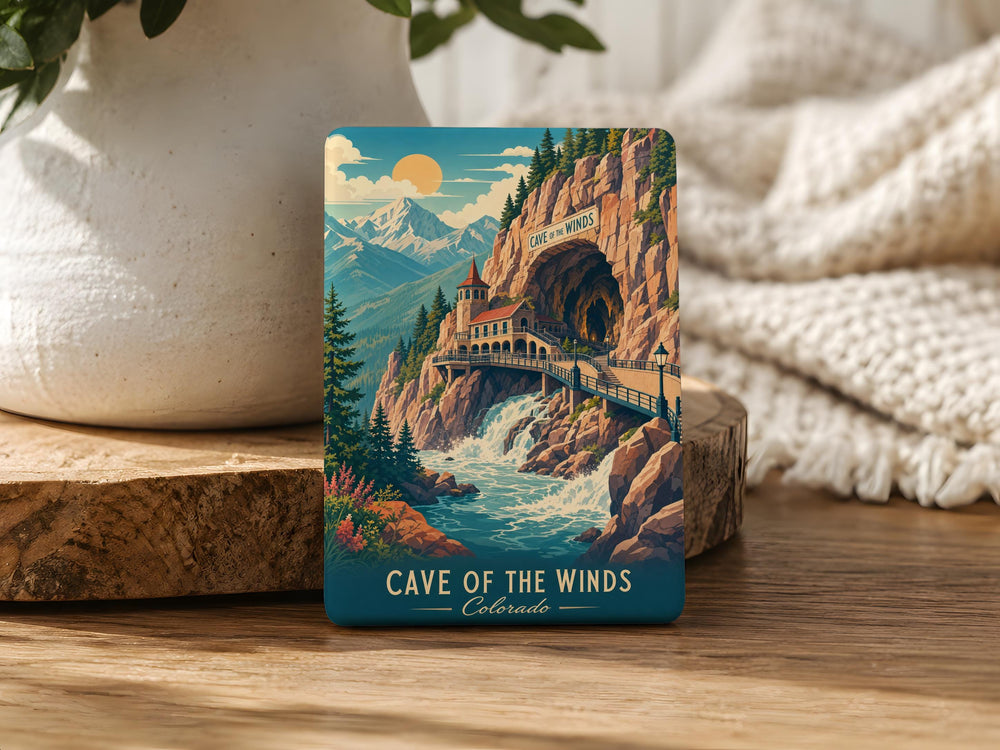 Cave of the Winds Colorado Fridge Magnet, Cave Entrance Souvenir Magnet, Colorado Travel Landmark Magnet