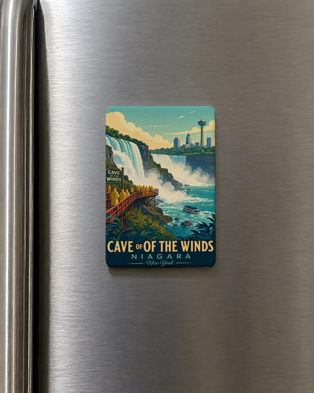 Cave of the Winds Niagara Falls Fridge Magnet, New York Waterfall Souvenir Magnet, Maid of the Mist Attraction Gift