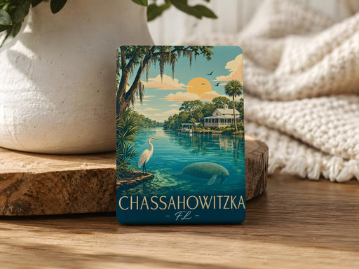 Chassahowitzka Florida Fridge Magnet, Chassahowitzka FL Souvenir Magnet, Citrus County Florida Gift, Travel Keepsake Magnet