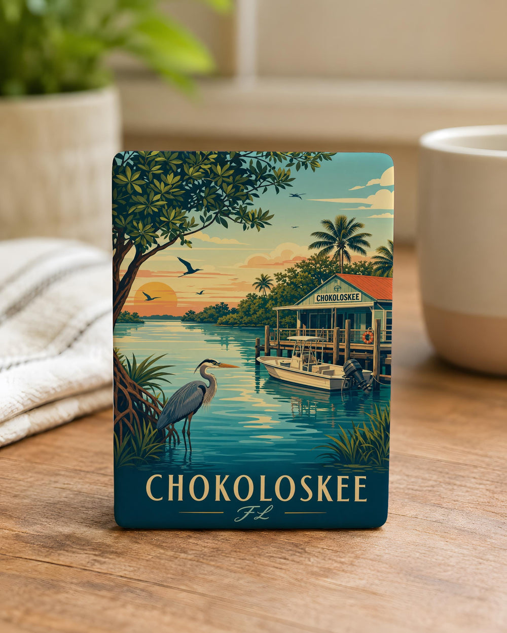 Chokoloskee Florida Fridge Magnet, Chokoloskee FL Souvenir Magnet, Florida Keys Travel Keepsake Magnet
