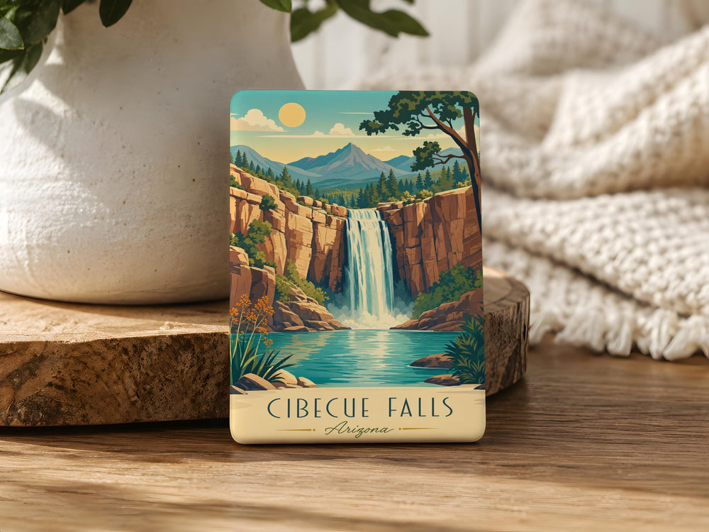 Cibecue Falls Fridge Magnet, Arizona Waterfall Souvenir Magnet, Cibecue Creek Nature Travel Keepsake Magnet
