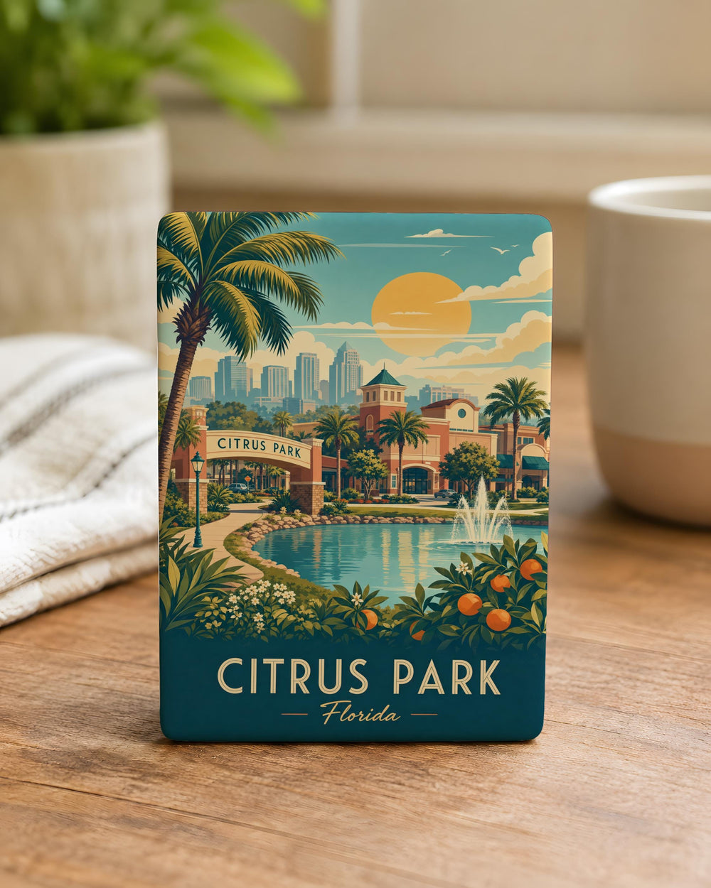 Citrus Park Florida Fridge Magnet, Citrus Park FL Souvenir Magnet, Tampa Bay Area Travel Keepsake Magnet