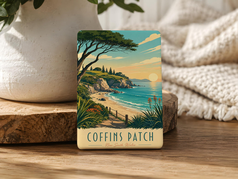 Coffins Patch Fridge Magnet, Gothic Coffin Patch Magnet, Halloween Coffin Magnet, Spooky Coffin Decor Magnet
