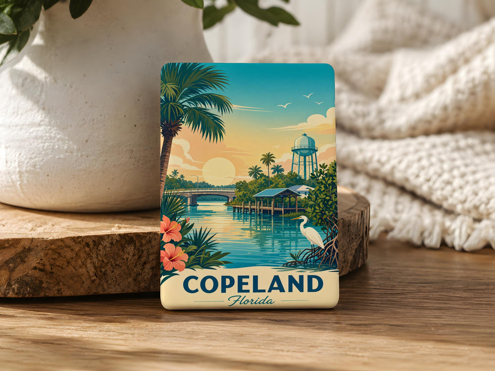 Copeland Florida Fridge Magnet, Copeland FL Souvenir Magnet, Everglades Town Travel Keepsake Magnet