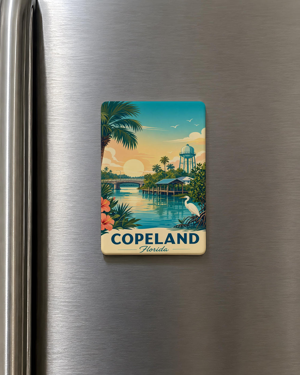Copeland Florida Fridge Magnet, Copeland FL Souvenir Magnet, Everglades Town Travel Keepsake Magnet
