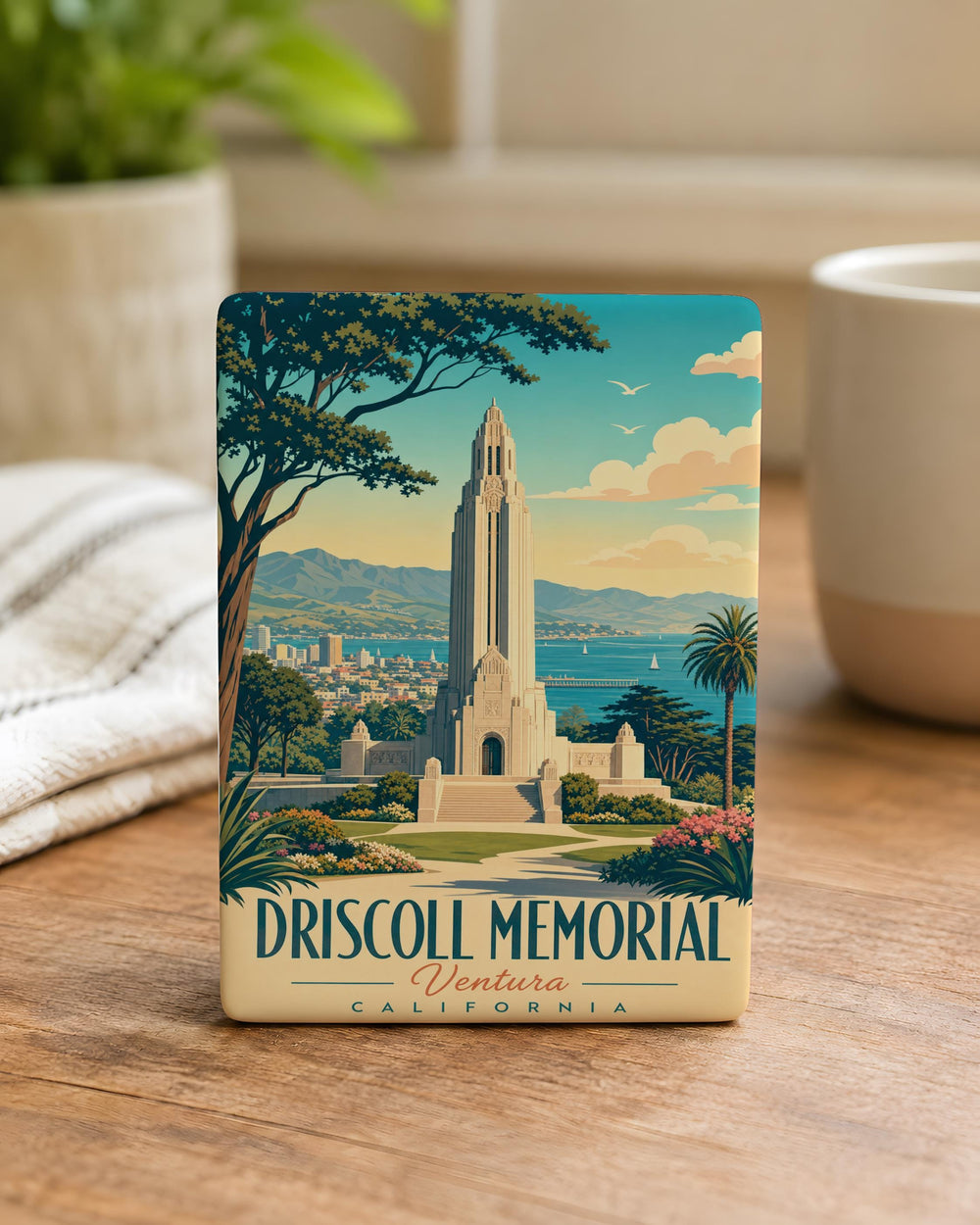 Driscoll Memorial Fridge Magnet, Driscoll Memorial Tribute Souvenir Magnet, Memorial Landmark Keepsake Magnet