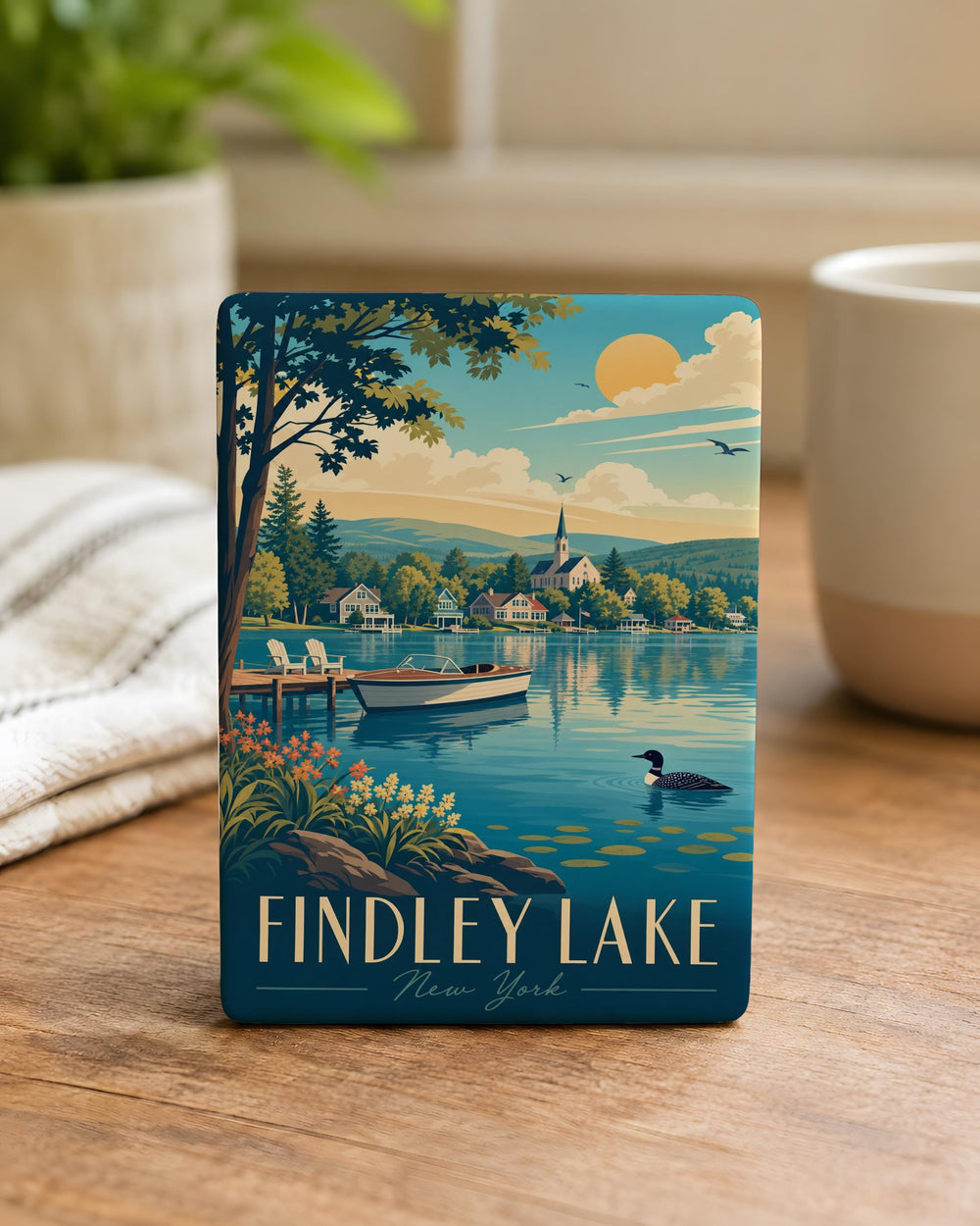 Findley Lake Fridge Magnet, Findley Lake New York Souvenir Magnet, Lake House Decor, Vacation Keepsake, Travel Gift