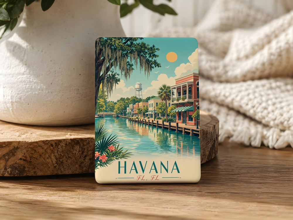 Havana Florida Fridge Magnet, Havana FL Souvenir Magnet, Small Town Travel Keepsake, Florida Gift Magnet
