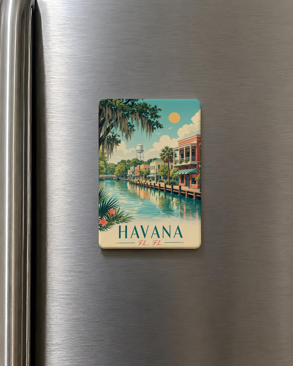 Havana Florida Fridge Magnet, Havana FL Souvenir Magnet, Small Town Travel Keepsake, Florida Gift Magnet