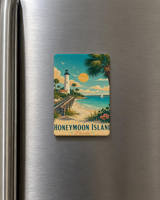 Honeymoon Island Florida Fridge Magnet, Honeymoon Island State Park Souvenir Magnet, Dunedin FL Travel Gift Magnet