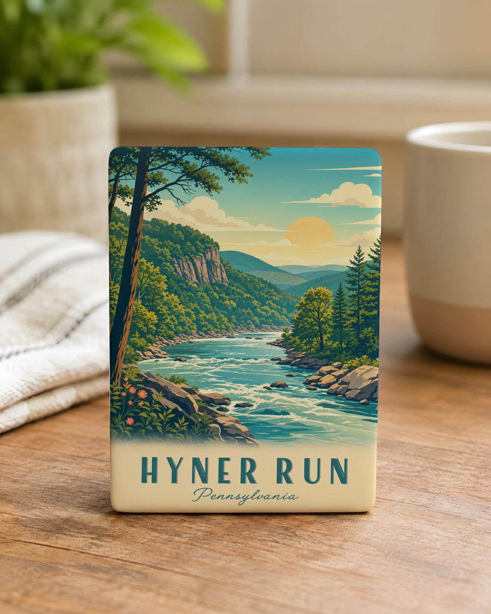Hyner Run Fridge Magnet, Hyner Run Pennsylvania Souvenir Magnet, Hyner View State Park Gift, Outdoor Adventure Magnet