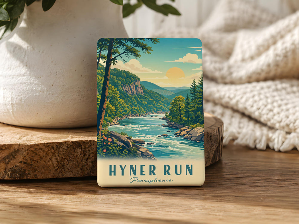 Hyner Run Fridge Magnet, Hyner Run Pennsylvania Souvenir Magnet, Hyner View State Park Gift, Outdoor Adventure Magnet