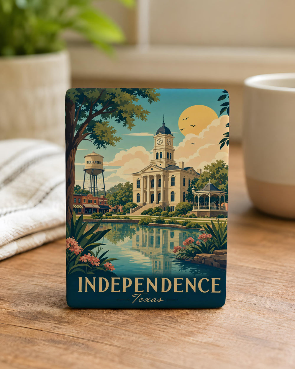 Independence Texas Fridge Magnet, Independence TX Souvenir Magnet, Texas Travel Gift, Lone Star State Keepsake Magnet