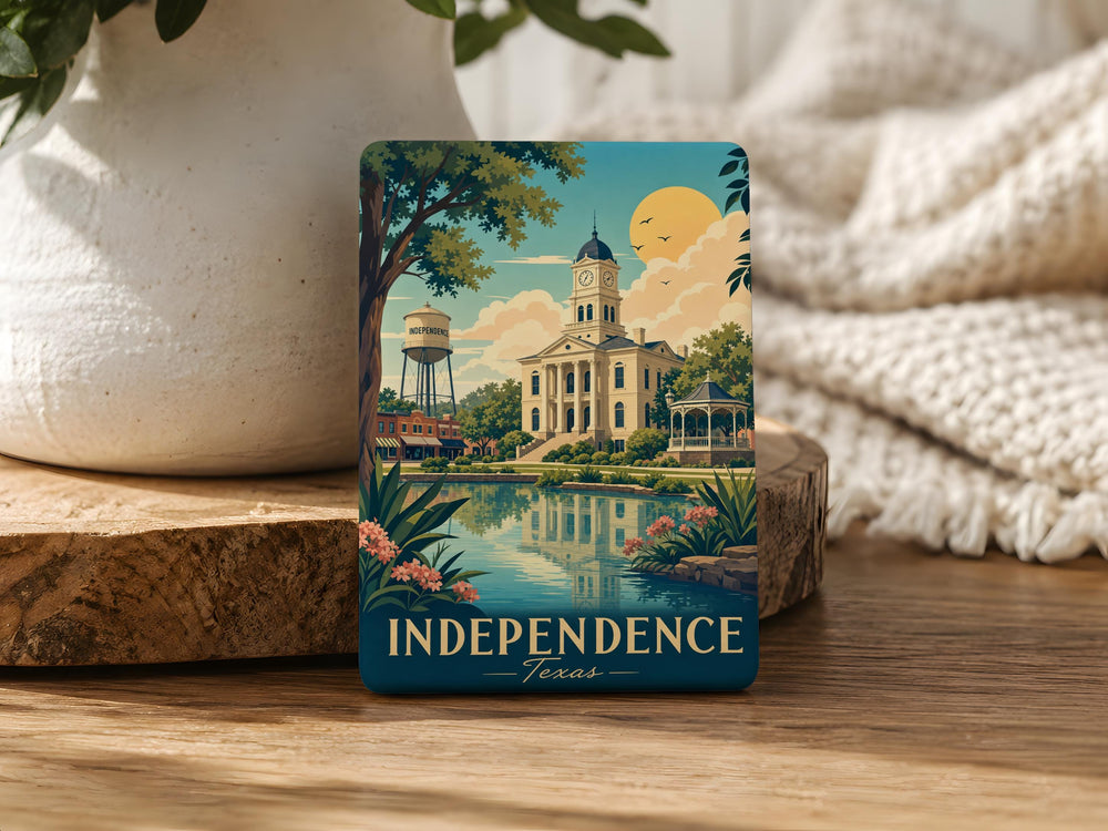 Independence Texas Fridge Magnet, Independence TX Souvenir Magnet, Texas Travel Gift, Lone Star State Keepsake Magnet