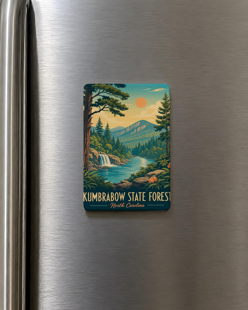 Kumbrabow State Forest Fridge Magnet, West Virginia Nature Souvenir, Hiking Trail Outdoor Adventure Gift