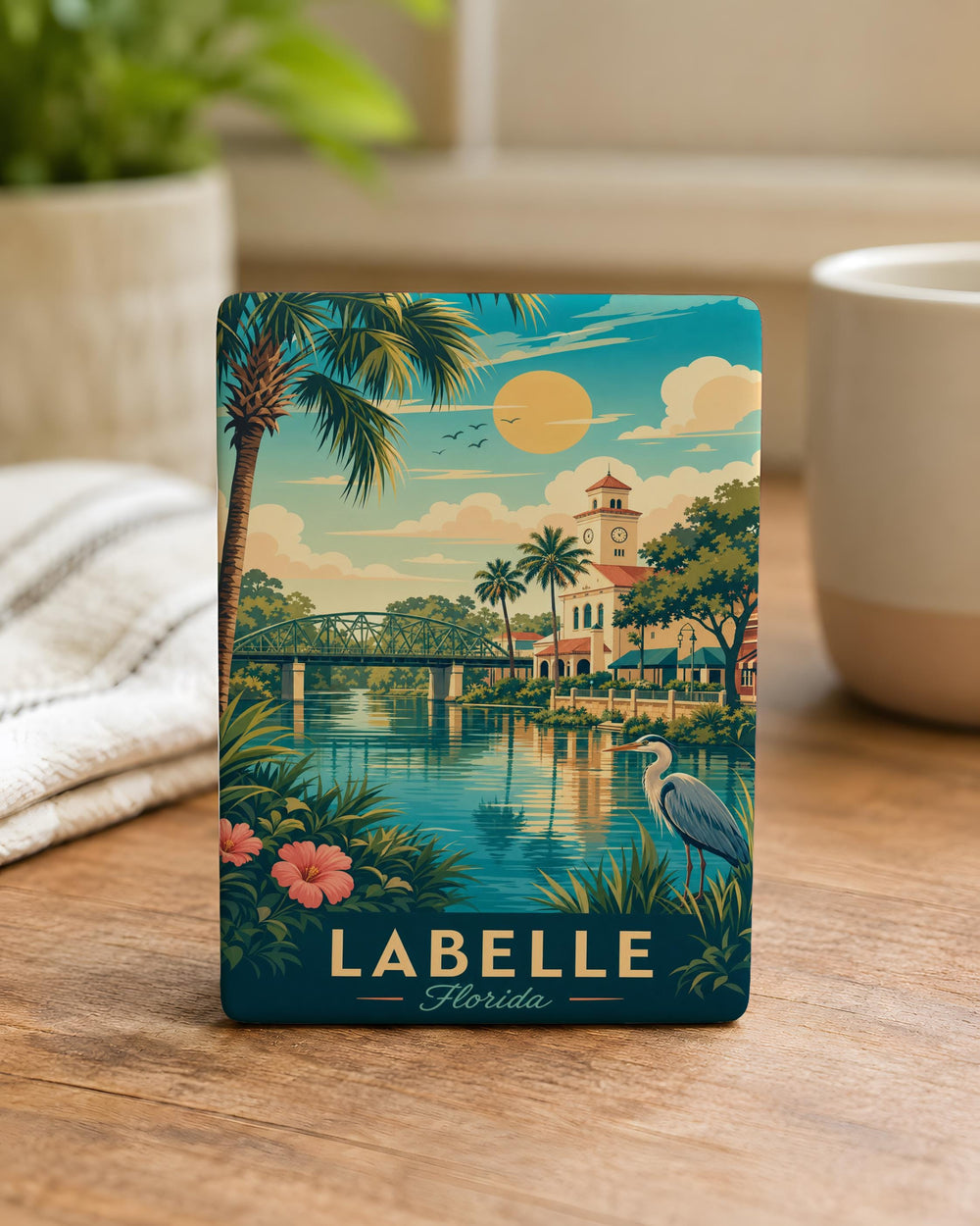 LaBelle Florida Fridge Magnet, LaBelle FL Souvenir Magnet, Hendry County Travel Gift, Florida Vacation Keepsake Magnet