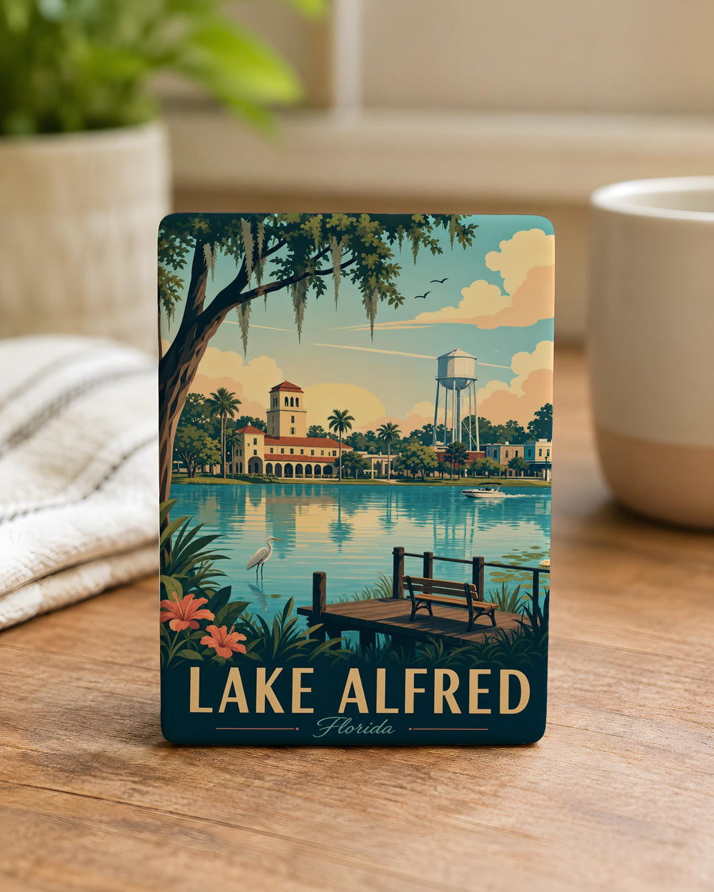 Lake Alfred Florida Fridge Magnet, Lake Alfred FL Souvenir Magnet, Polk County Travel Keepsake, Florida Gift Magnet