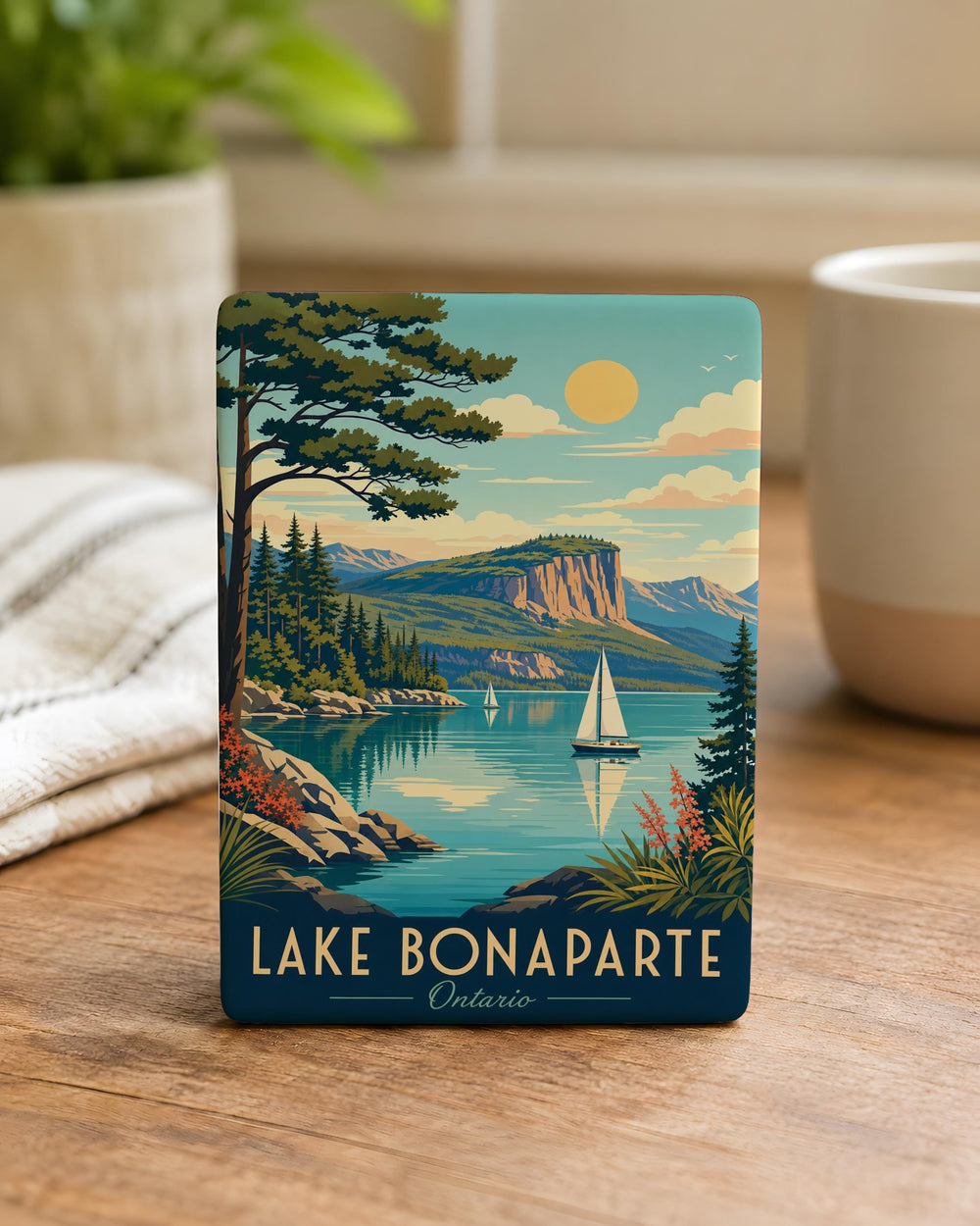 Lake Bonaparte Fridge Magnet, Lake Bonaparte New York Souvenir Magnet, Adirondacks Lake Travel Keepsake Magnet