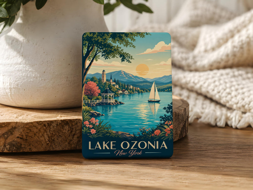 Lake Ozonia Fridge Magnet, Lake Ozonia Souvenir Magnet, Florida Lake Landmark Refrigerator Magnet, Travel Keepsake Magnet