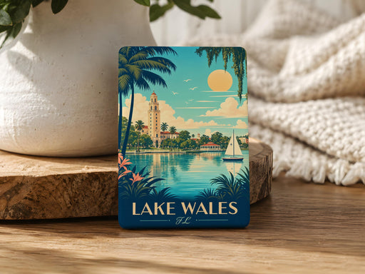 Lake Wales Florida Fridge Magnet, Lake Wales FL Souvenir Magnet, Polk County Travel Gift, Florida Vacation Keepsake Magnet
