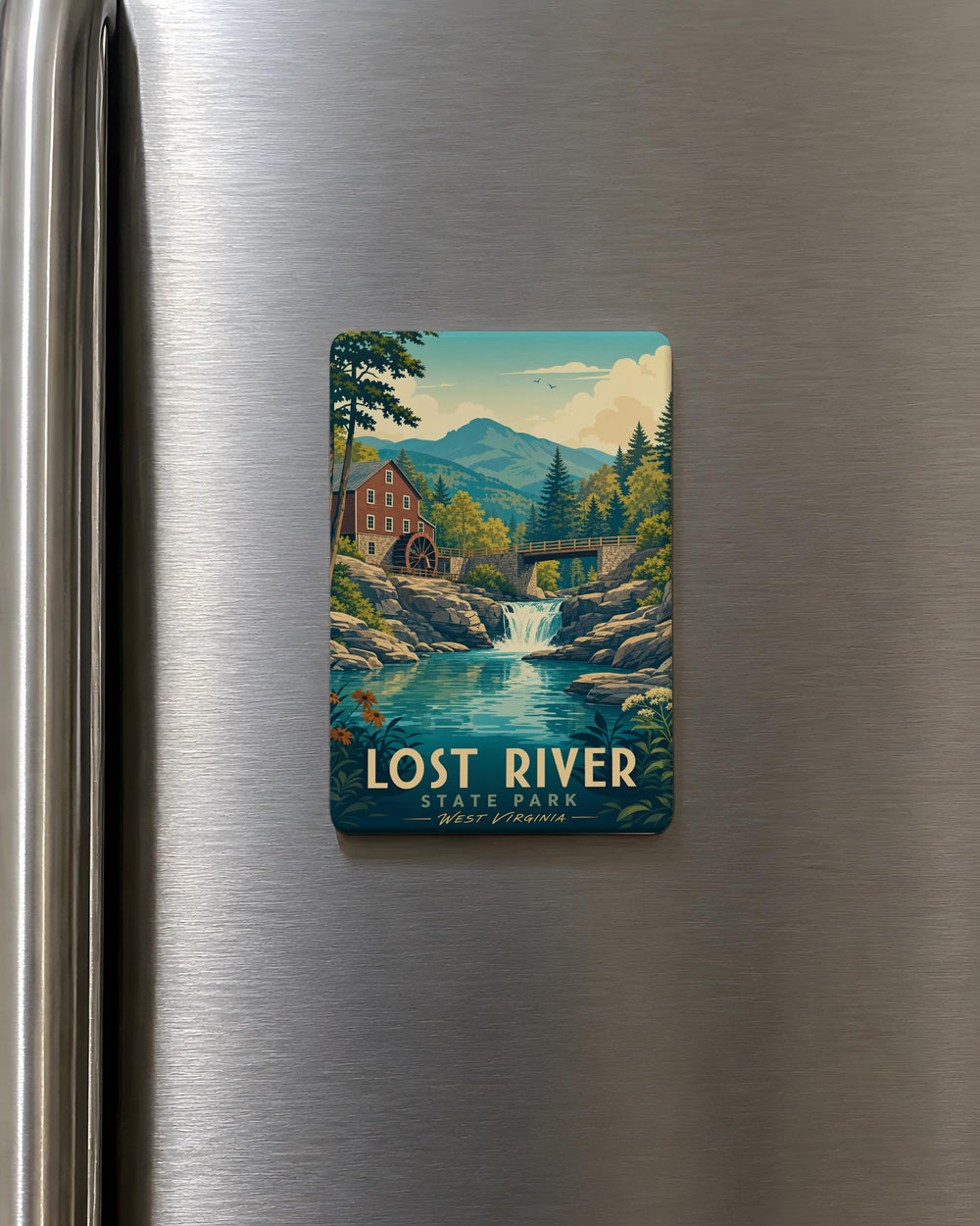 Lost River State Park Fridge Magnet, West Virginia Nature Souvenir, Hiking Camping Travel Keepsake Magnet